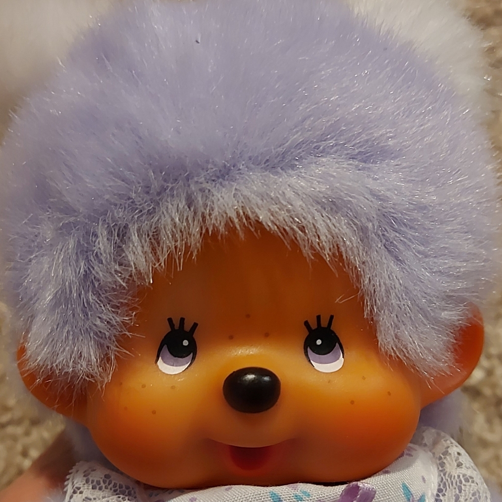 Rare Monchhichi 7.5" Girl Plush Doll Collectible Sekiguchi Toy NEW - Picture 7 of 11